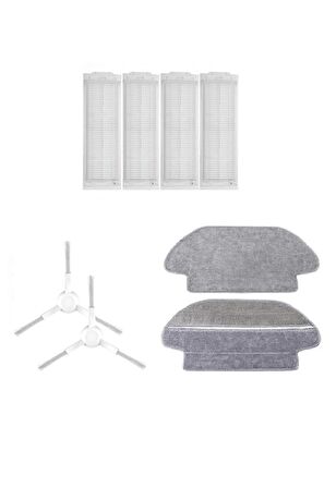 Xiaomi Mop Pro Robot Süpürge Uyumlu 8'li Yedek Parça Seti